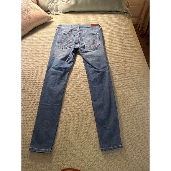 Hollister Jeans Mid-rise Super Skinny soft stretch 5R W27 L28 Destroyed Grunge - Picture 2 of 6